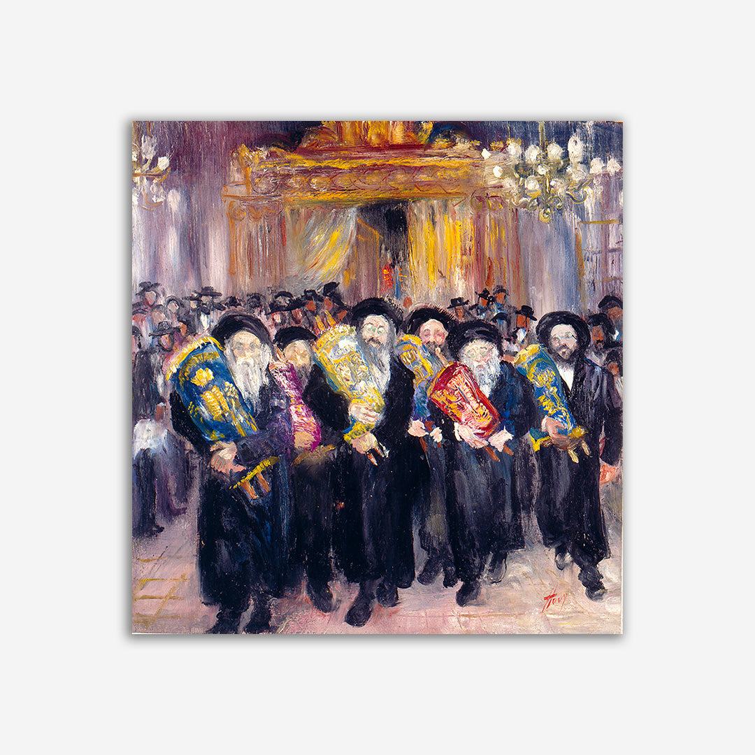 Hasidim in Simchat Tora